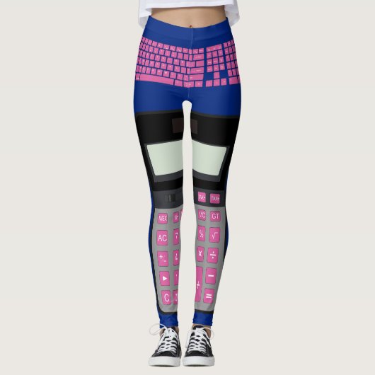Leggings Clavier, souris et calculateur d'ordinateur (Devant)