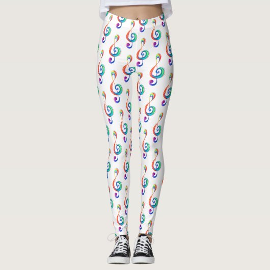 Leggings Clé arc-en-ciel (Devant)