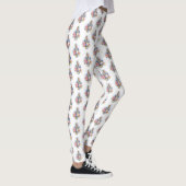 Leggings Clé de fer avec roses roses roses (Droite)