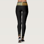 Leggings Clé grecque dorée (Dos)