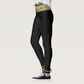 Leggings Clé grecque dorée (Gauche)