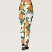 Leggings Clémentine d'été d'agrumes d'orange botanique (Dos)