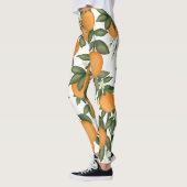 Leggings Clémentine d'été d'agrumes d'orange botanique (Gauche)