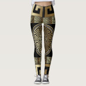 Leggings clés grecques d'or (Devant)