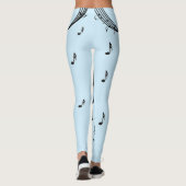 Leggings Climacic G Clef Music Blue (Dos)