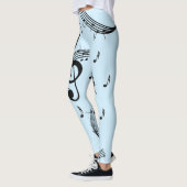Leggings Climacic G Clef Music Blue (Gauche)