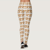 Leggings Clipart Brown de chien (Dos)