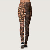 Leggings Closeup : crocodile texture cuir. (Dos)
