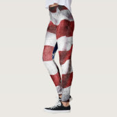 Leggings Closeup gronge le drapeau américain. (Gauche)