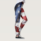 Leggings Closeup gronge le drapeau américain. (Droite)