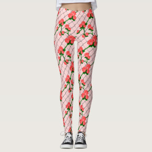 Leggings Clôture de la chaîne d'Escalades rose