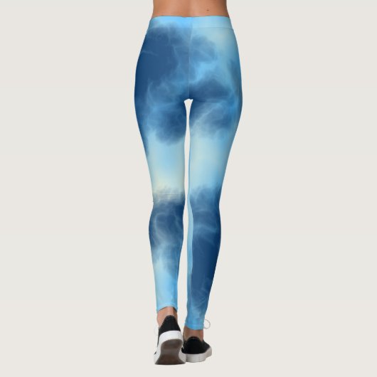 Leggings Cloud bleu Abstrait (Dos)