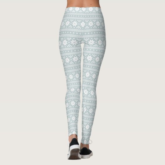 Leggings Cloud Blue Fair Isle (Dos)