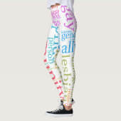 Leggings Cloud de mot communautaire LGBTQ+ SlipperyJoe (Gauche)