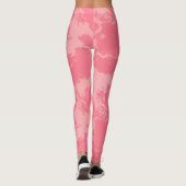 Leggings Cloud marbré rose abstrait (Dos)