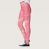 Leggings Cloud marbré rose abstrait (Gauche)
