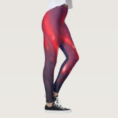 Leggings Cloud rouge et violet Résumé (Droite)