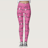 Leggings Club de golf motif rose vif (Devant)