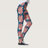 Leggings Clusters de Coeurs sur Motif bleu à Customiser (Droite)