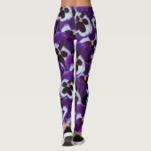 Leggings Clusters de panneaux blancs violets : Harmonieux g (Dos)