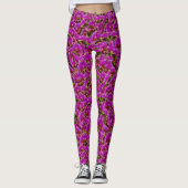 Leggings Clusters radiants : La Symphonie Magenta Orchid, (Devant)