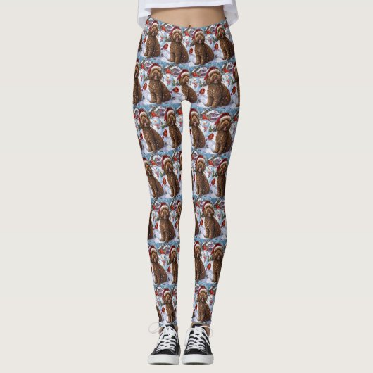 Leggings Cockapoo Winter Wonderland Christmas Joy (Devant)