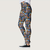 Leggings Cocker Chiens espagnols Citrouille Halloween Funny (Gauche)