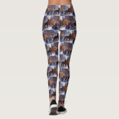Leggings Cocker Spaniel Saison de Noël Fêtes (Dos)