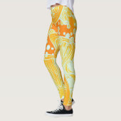 Leggings Cocktail Citrus : Motif d'eau étincelante (Gauche)