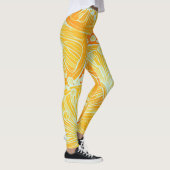 Leggings Cocktail Citrus : Motif d'eau étincelante (Droite)