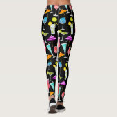 Leggings Cocktail Happy Hour Fête Motif (Dos)