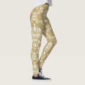 Leggings Cocoa and Cream Damask (Droite)