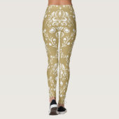 Leggings Cocoa and Cream Damask (Dos)