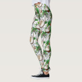 Leggings Cocotier Palm Tree Tropical Motif Design (Gauche)