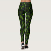 Leggings Codage de cryptographie - Geek (Dos)