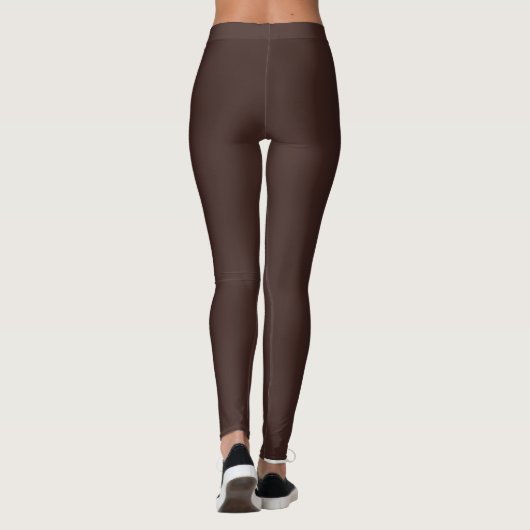 Leggings Code hexadécimal chocolat foncé 3D241F (Dos)
