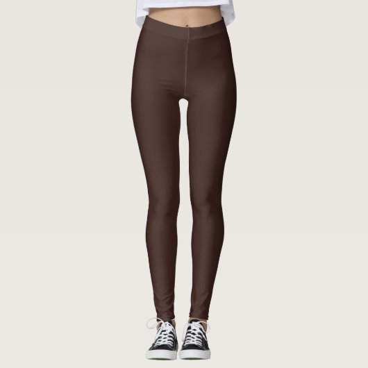 Leggings Code hexadécimal chocolat foncé 3D241F (Devant)