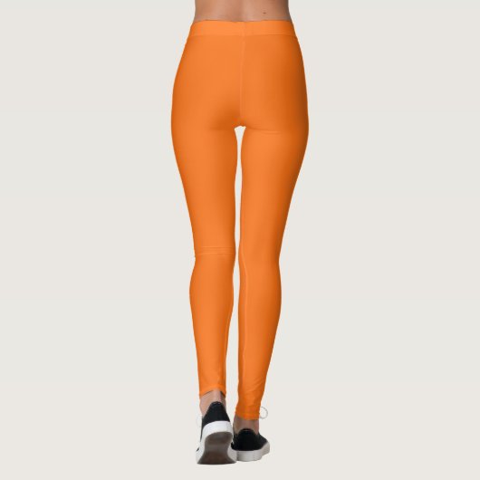Leggings Code hexadécimal citrouille FF7518 (Dos)