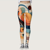 Leggings Coeur Abstrait (Devant)