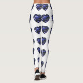 Leggings Coeur bleu saphir (Dos)
