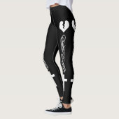 Leggings Coeur brisé monochrome (Gauche)