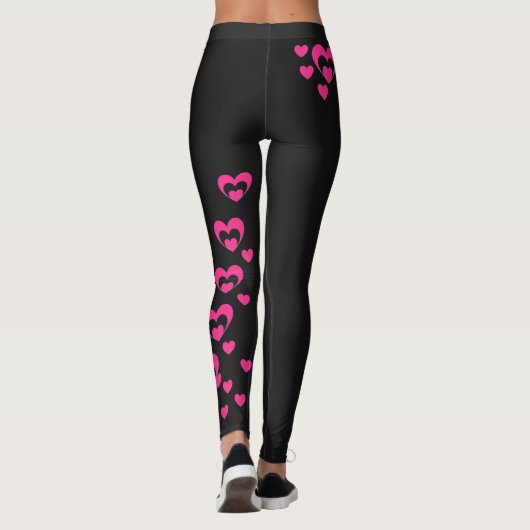 Leggings Coeur complètement des guêtres d'amour (Dos)