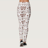 Leggings Coeur d'amour romantique - La Saint-Valentin Leggi (Dos)