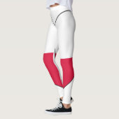 Leggings Coeur de drapeau de la Pologne (Gauche)