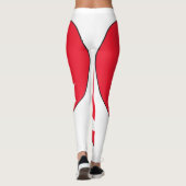 Leggings Coeur de drapeau de la Turquie (Dos)