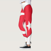 Leggings Coeur de drapeau de la Turquie (Gauche)