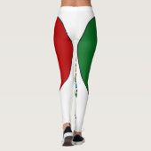 Leggings Coeur de drapeau du Mexique (Dos)