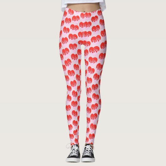 Leggings Cœur de feu (Devant)