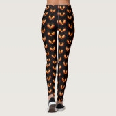 Leggings Coeur de feu ange avec ailes (Dos)