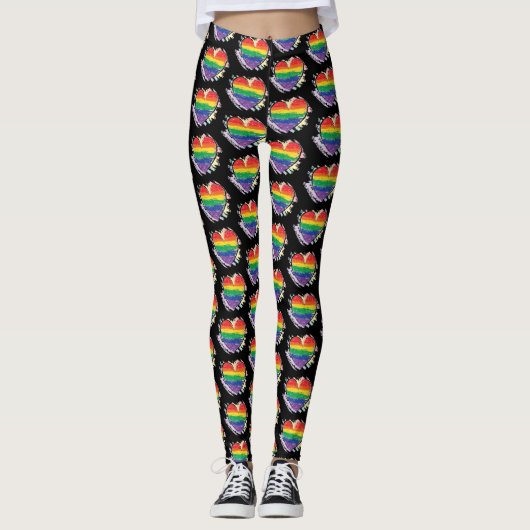 Leggings Coeur de fierté (Devant)